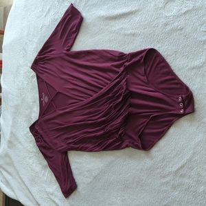 Burgundy Bodysuit from AEO